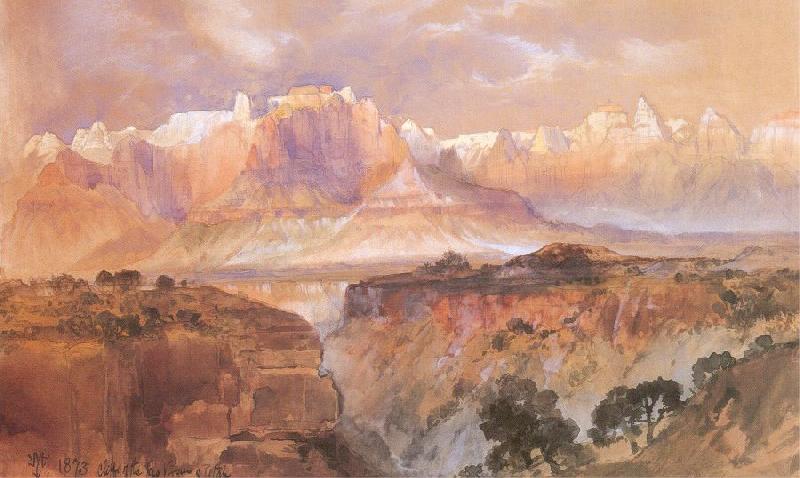 Moran, Thomas Cliffs of the Rio Virgin, South Utah oil painting image